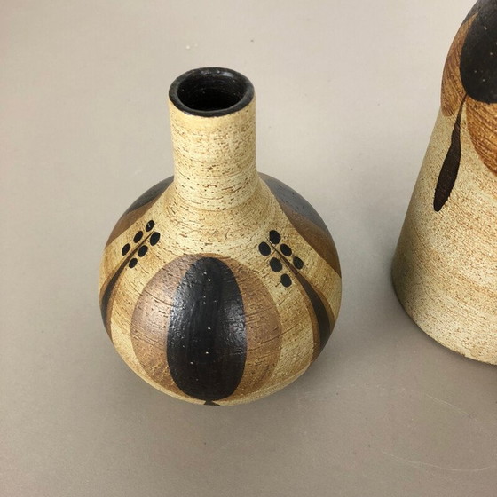 Image 1 of Satz von 3 Vintage-Vasen Skulpturen von Peter Müller für Sgrafo, Deutschland 1970