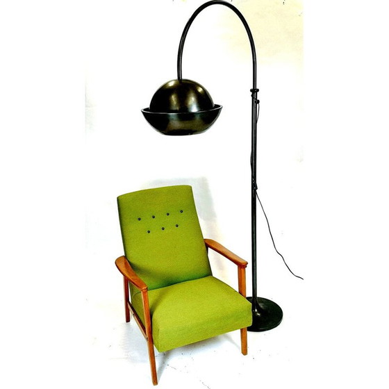 Image 1 of Vintage Stehlampe aus patiniertem Kupfer, 1960