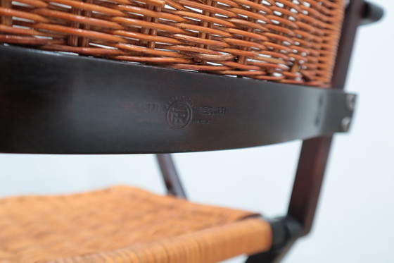 Image 1 of Mid Century Klapp-Schaukelstühle F.lli Reguitti 1950er Jahre