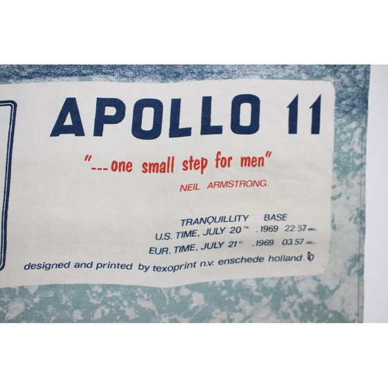Image 1 of Vintage Neil Armstrong nasa vtg Apollo 11 Stoff Wanddekoration