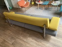 Harvink Armlehnensofa 3-Sitzer gelb/grau