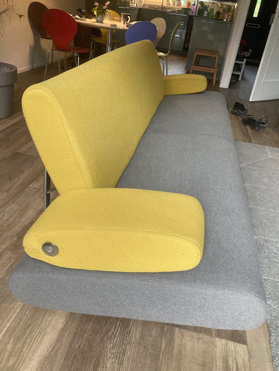 Image 1 of Harvink Armlehnensofa 3-Sitzer gelb/grau