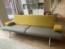 Harvink Armlehnensofa 3-Sitzer gelb/grau