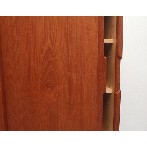 Image 1 of Vintage-Highboard aus Teakholz mit Schiebetüren, 1960er Jahre