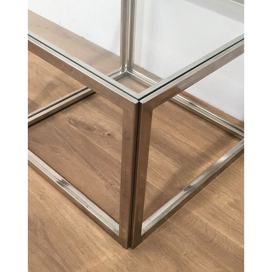 Image 1 of Paar verchromte Sofaköpfe, 1970