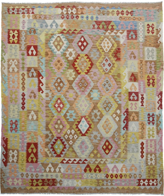 Image 1 of Original Old Style Kelim Afghan 250 X 212 Cm Top Zustand