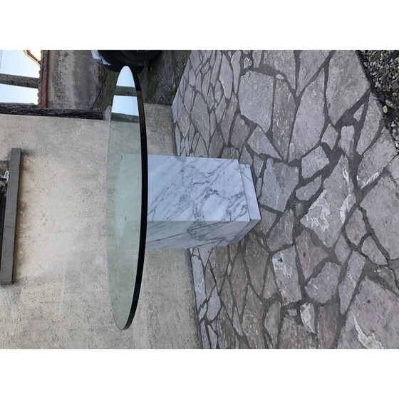 Image 1 of Großer Vintage-Tisch aus Carrara-Marmor 1970er Jahre