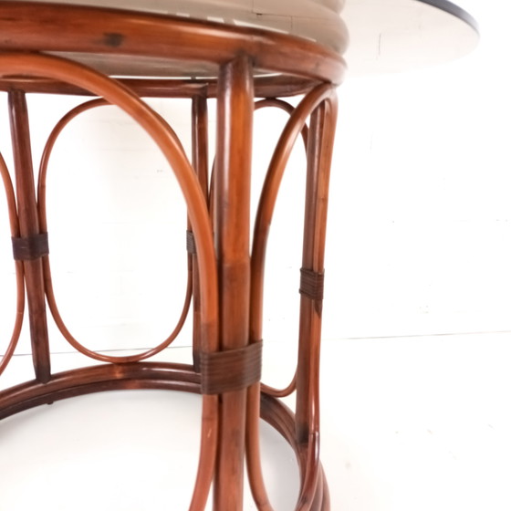 Image 1 of Vintage manou mit Esstisch aus Rauchglas