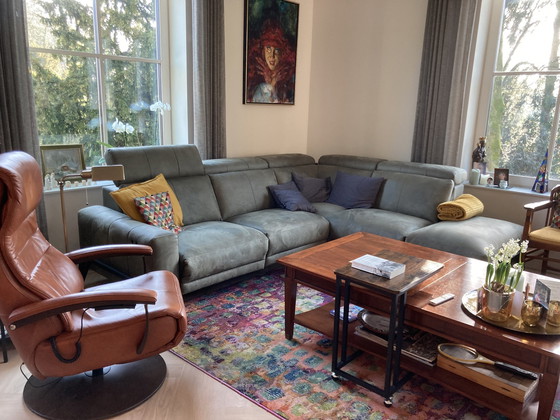 Image 1 of Ecksofa, olivgrün