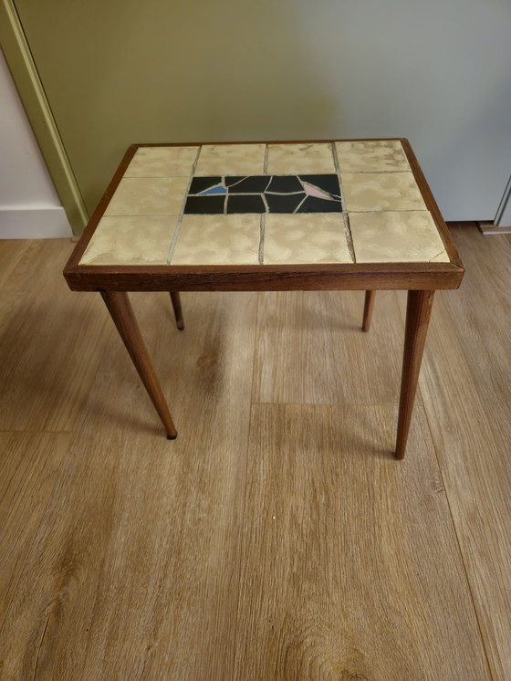 Image 1 of Mosaik-Beistelltisch im Vintage-Stil