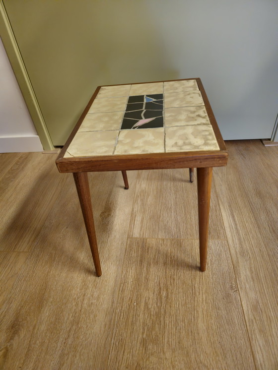 Image 1 of Mosaik-Beistelltisch im Vintage-Stil