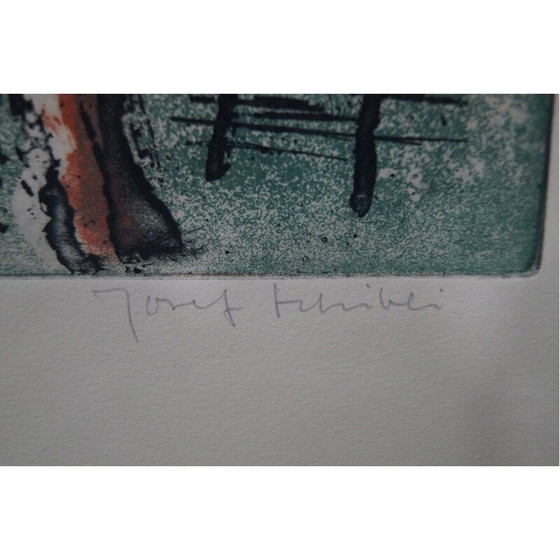 Image 1 of Skandinavische Gravur handsigniert von Josef Schibli, Schweden 1970