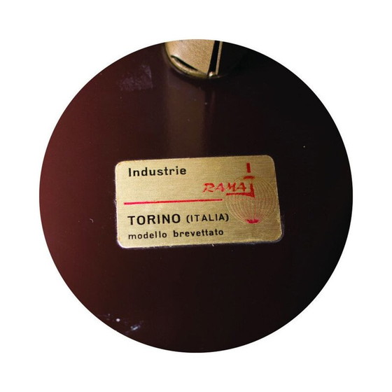 Image 1 of Exquisite rollende Bar im Vintage-Stil, die an die eleganten Formen von RAMA Torino, Italien 1950, erinnert.