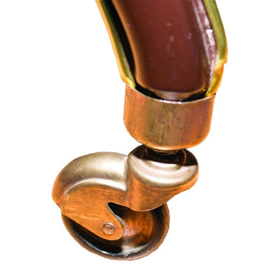 Image 1 of Exquisite rollende Bar im Vintage-Stil, die an die eleganten Formen von RAMA Torino, Italien 1950, erinnert.