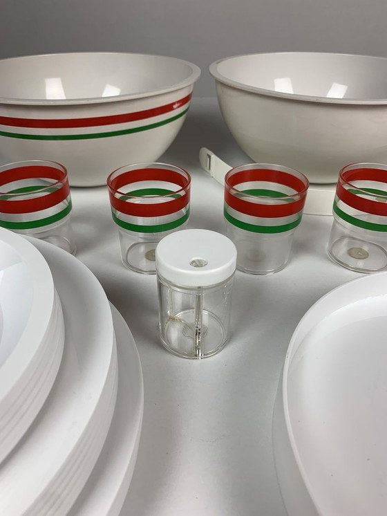 Image 1 of Italienisches Picknick-Set von Carlo Viglino für Guzzini, 1960er Jahre