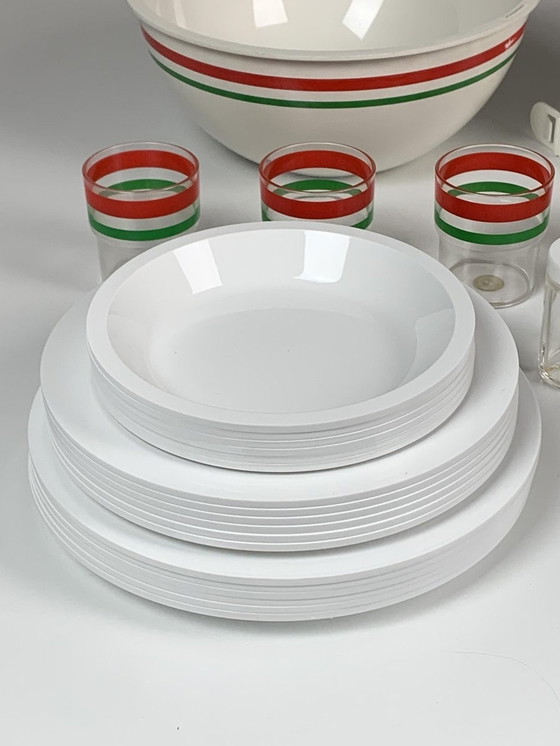 Image 1 of Italienisches Picknick-Set von Carlo Viglino für Guzzini, 1960er Jahre