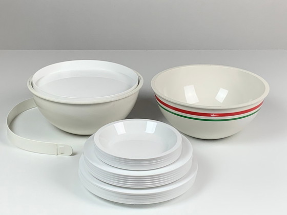 Image 1 of Italienisches Picknick-Set von Carlo Viglino für Guzzini, 1960er Jahre