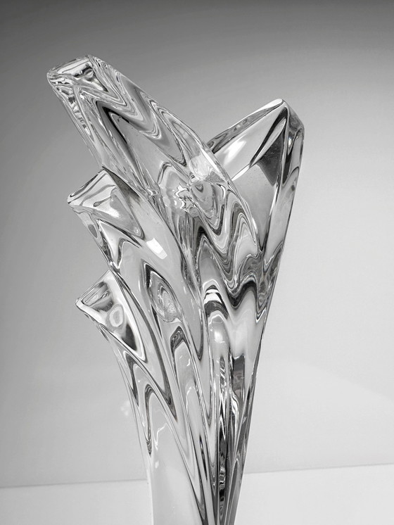 Image 1 of Nachtmann Kristall Glas Kerzenständer Art Deco Revival 80Er Kerzenleuchter Kerzenhalter Vintage Kristallglas