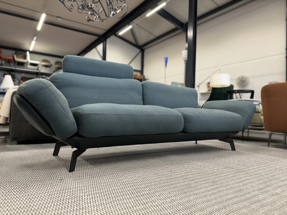 Image 1 of Leolux Nardo 3-Sitzer Sofa Grünes Leder Stoff