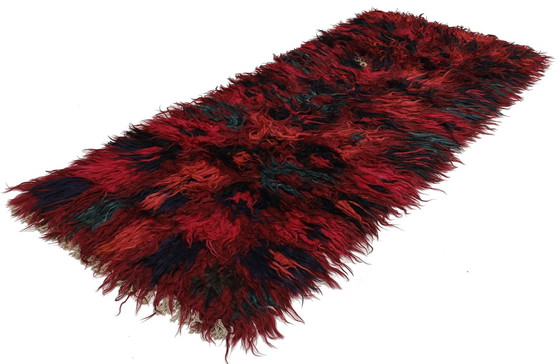 Image 1 of Designer Handgewebt Kelim Modern Und Pflanzen Natur Farbe - Kelim - 270 Cm - 100 Cm - Zottel Kelim