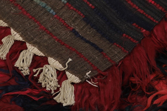 Image 1 of Designer Handgewebt Kelim Modern Und Pflanzen Natur Farbe - Kelim - 270 Cm - 100 Cm - Zottel Kelim