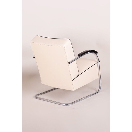 Image 1 of Weißer Bauhaus-Sessel von Mucke Melder, 1930er Jahre