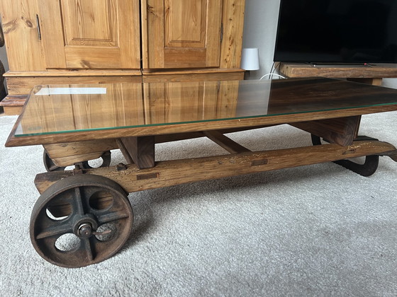 Image 1 of Handmade coffee table walnut