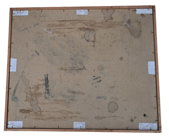 Image 1 of Willy Bleys Aquarell, Bauernhof im Polder