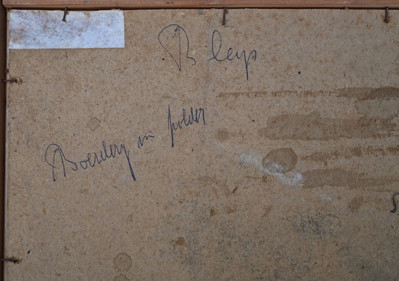 Image 1 of Willy Bleys Aquarell, Bauernhof im Polder