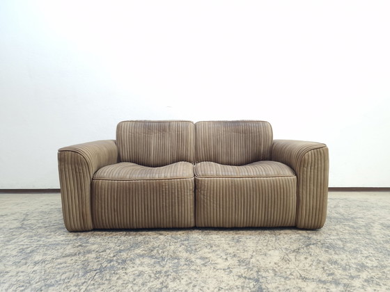 Image 1 of Ernst Lüthy Zweisitzer Designersofa Ledersofa Couch Modularsofa