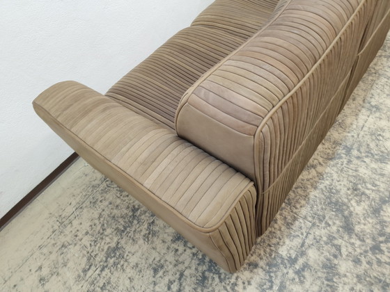 Image 1 of Ernst Lüthy Zweisitzer Designersofa Ledersofa Couch Modularsofa