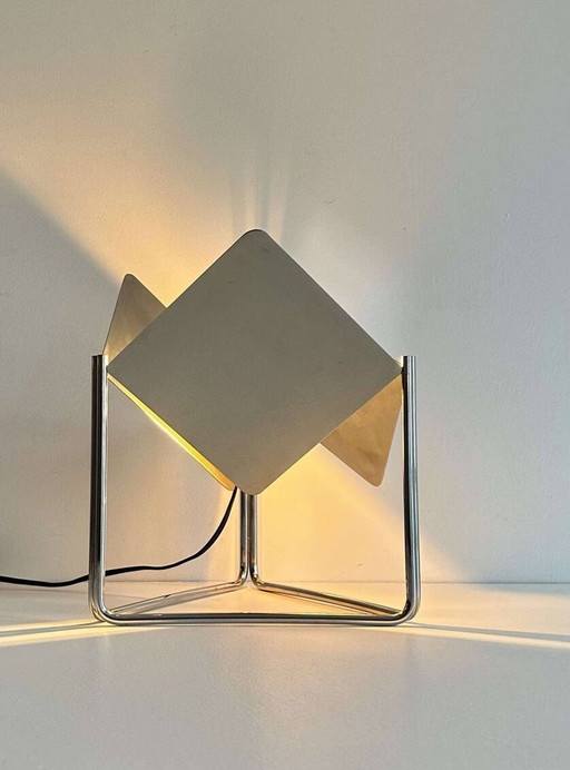 Verstellbare Tischlampe aus verchromtem Metall - Frankreich 1970