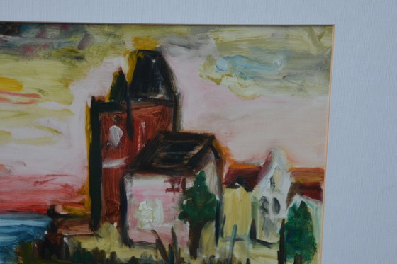 Image 1 of Acrylgemälde auf Papier (signiert) Baudouin