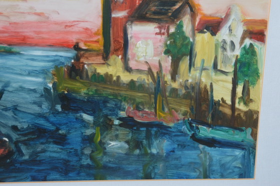 Image 1 of Acrylgemälde auf Papier (signiert) Baudouin