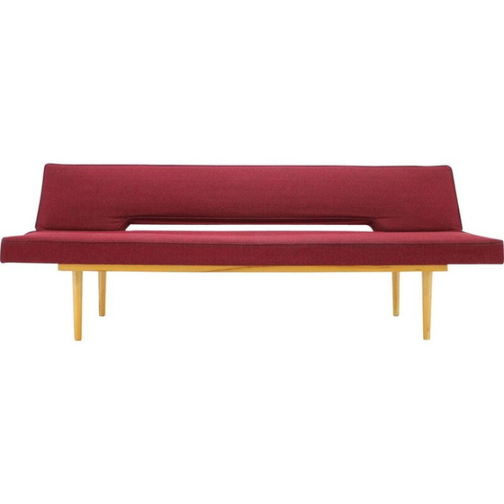 Image 1 of Vintage-Sofa von Miroslav Navrátil aus Holz und Stoff, 1960er Jahre