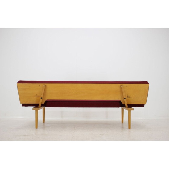 Image 1 of Vintage-Sofa von Miroslav Navrátil aus Holz und Stoff, 1960er Jahre