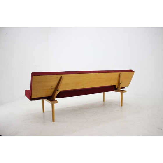 Image 1 of Vintage-Sofa von Miroslav Navrátil aus Holz und Stoff, 1960er Jahre
