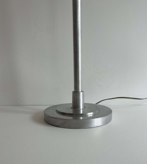 Tischlampe Xl, Verchromtes Metall, Frankreich 1920