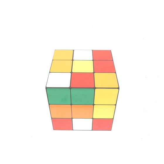 Image 1 of Einzigartiger quadratischer 80er Couchtisch Rubik's Cube