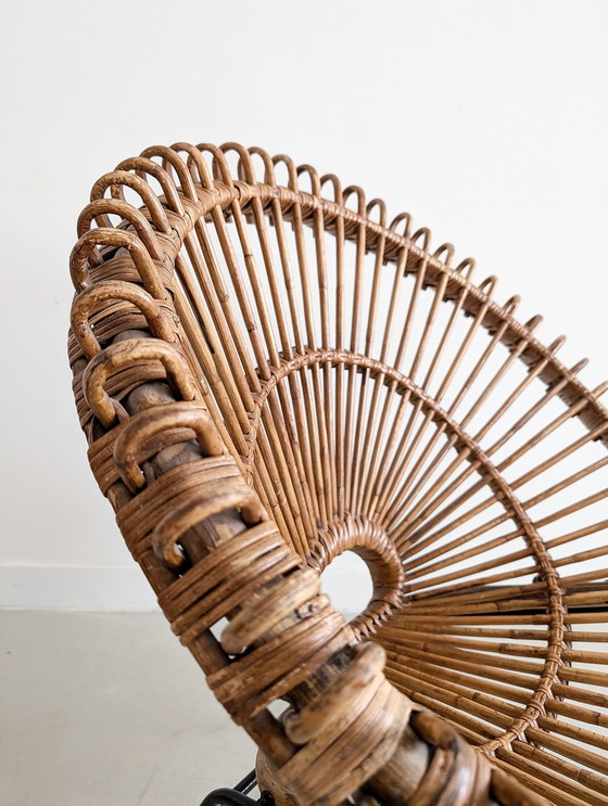 Image 1 of Französischer Rattan-Sessel 1960er Jahre