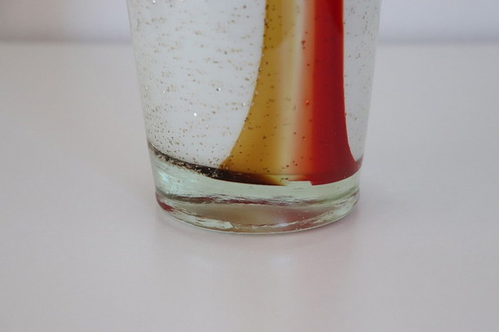 Image 1 of Große italienische Vintage-Vase aus Murano-Kunstglas