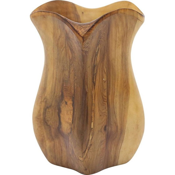 Image 1 of Vintage-Vase aus Formholz, 1960