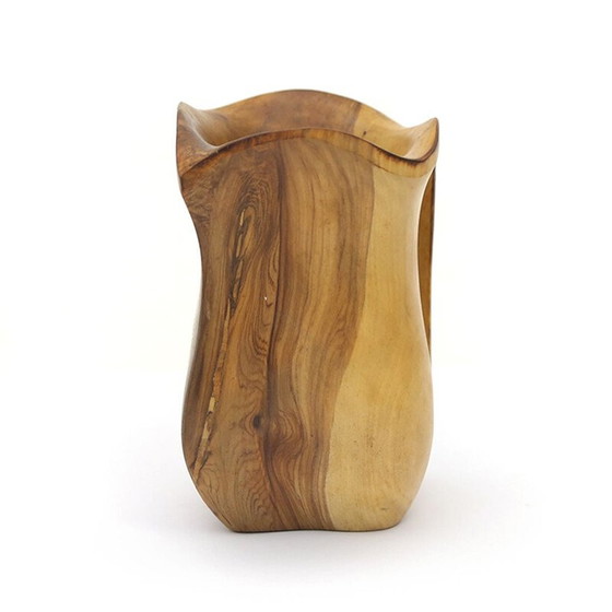 Image 1 of Vintage-Vase aus Formholz, 1960