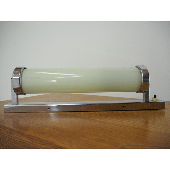 Image 1 of Alte Bauhaus-Wandleuchte aus Chromrohr, 1930er Jahre