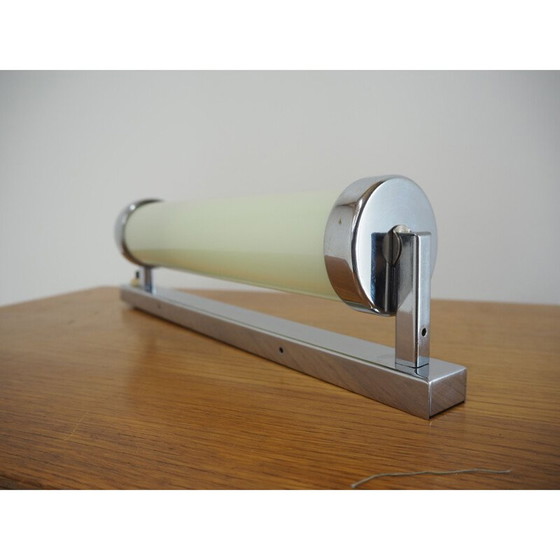 Image 1 of Alte Bauhaus-Wandleuchte aus Chromrohr, 1930er Jahre
