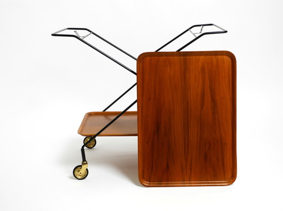 Image 1 of Schöner Schwedischer Mid Century Modern Teak Pagholz Servierwagen Von Ary Fanérprodukter Nybro