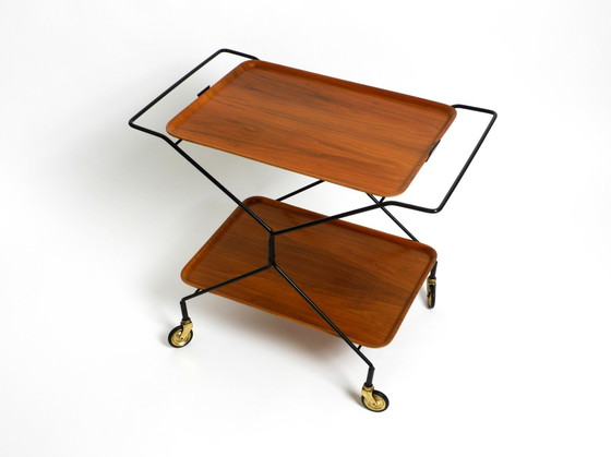 Image 1 of Schöner Schwedischer Mid Century Modern Teak Pagholz Servierwagen Von Ary Fanérprodukter Nybro