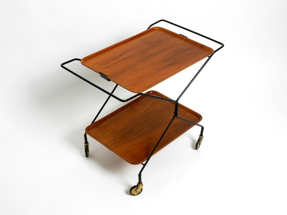 Image 1 of Schöner Schwedischer Mid Century Modern Teak Pagholz Servierwagen Von Ary Fanérprodukter Nybro