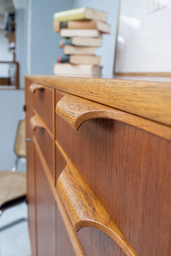 Image 1 of Vintage Teak Highboard Sideboard Kommode Midcentury