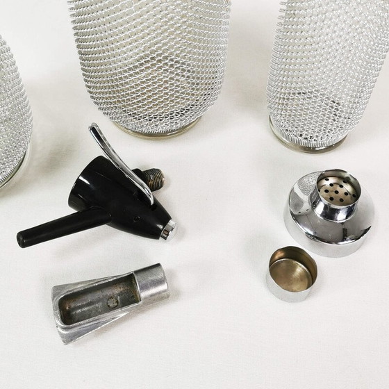 Image 1 of Vintage Merkuria Barkeeper-Set aus dickem Glas und verchromtem Metall, Tschechoslowakei 1970